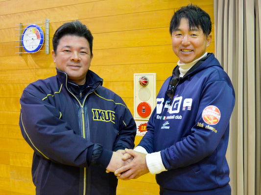ようこそ、須江先生!! 仙台育英高監督が多賀少年野球クラブを訪問視察