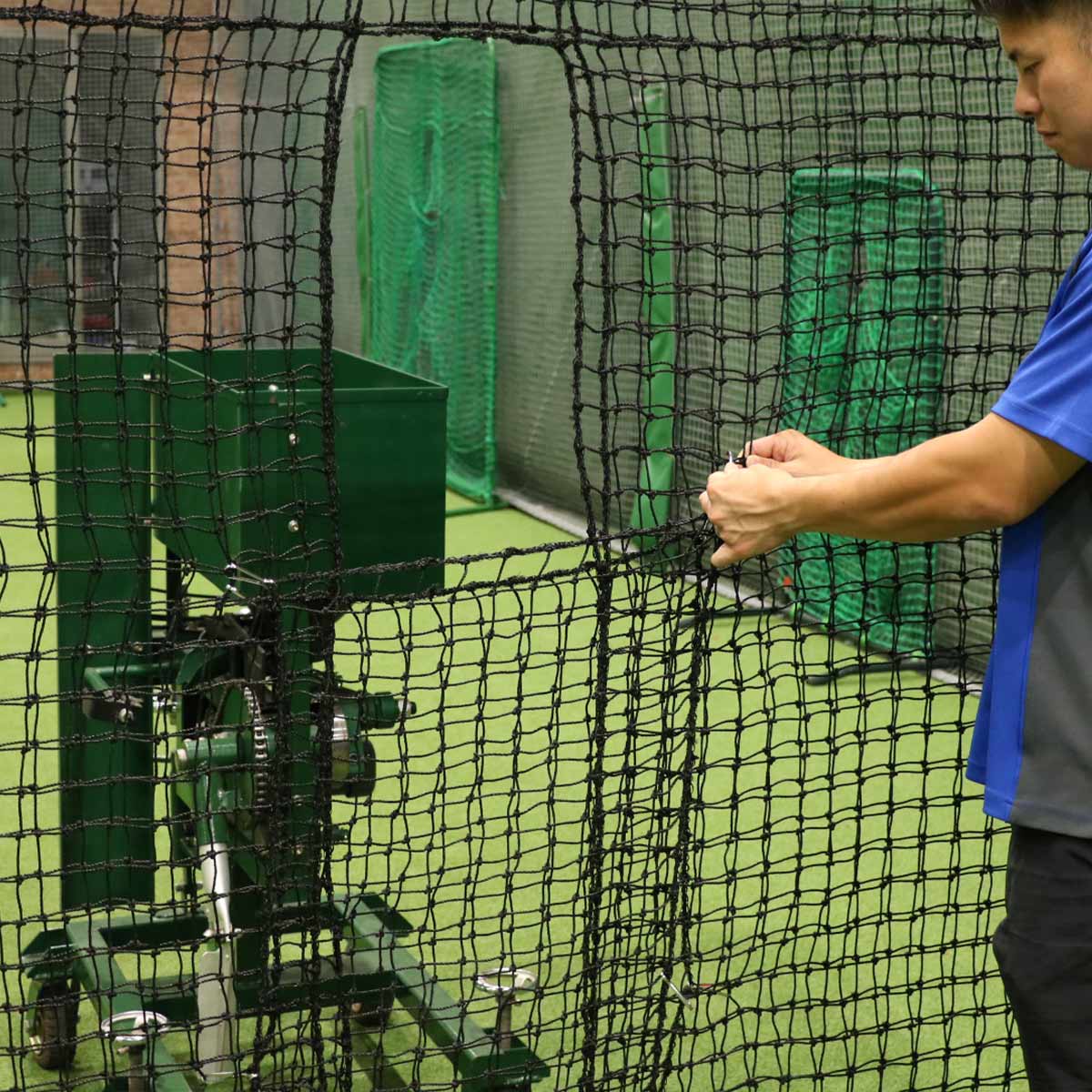 マシン前面ダブルネット-タイヤ付き|FBNM-2022WT