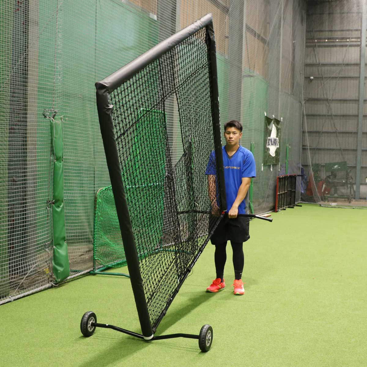 マシン前面ダブルネット-タイヤ付き|FBNM-2022WT