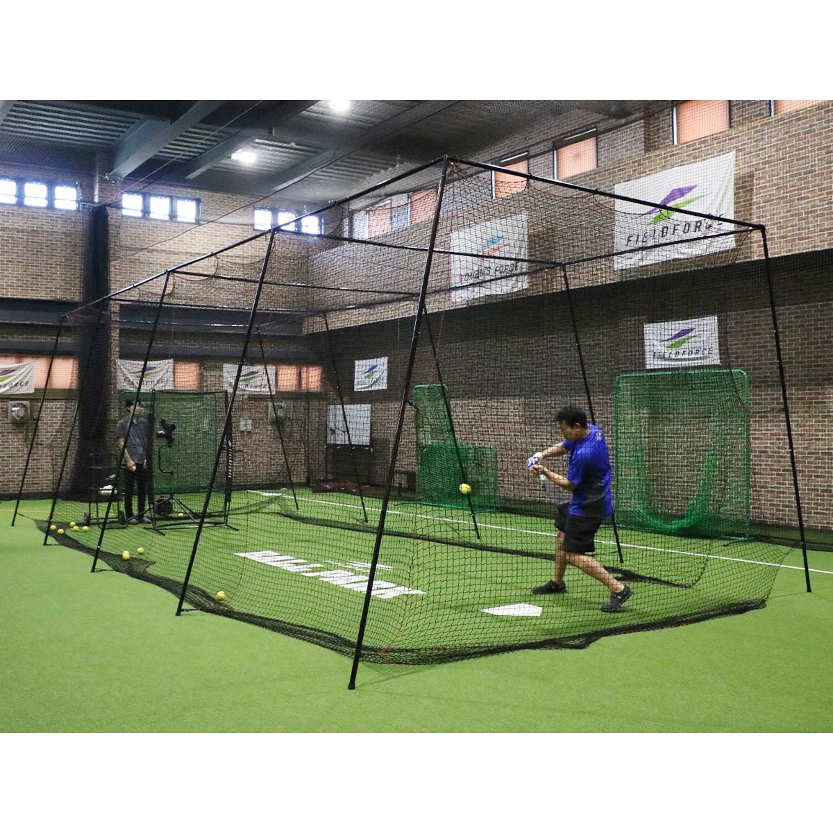 バッティングケージ 予約】簡易版バッティングケージ9m｜FBN-933【12/22以降出荷