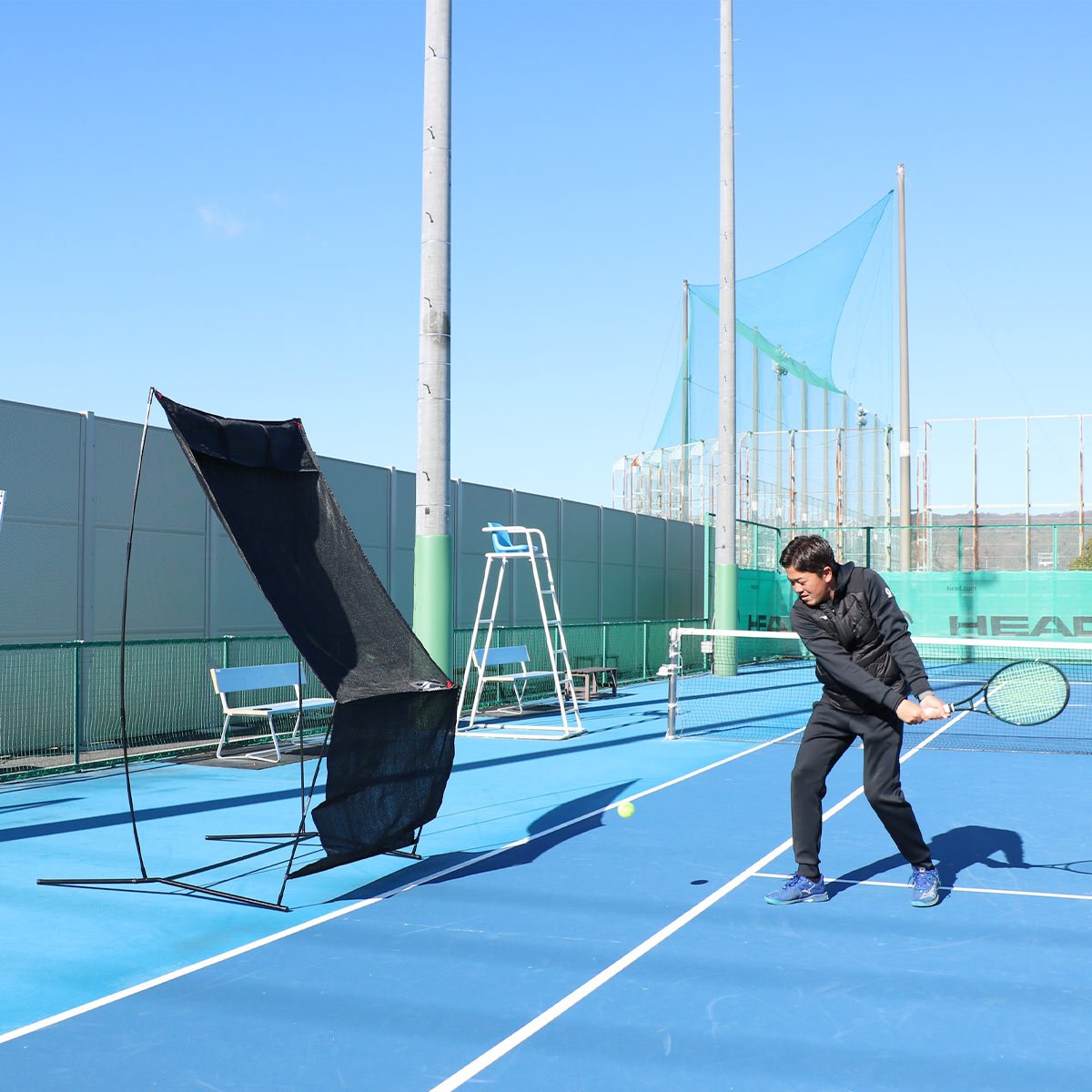 野球　テニス　練習 テニス一人練習 自宅で無限反復｜電源不要ストローク練習器具 FTS